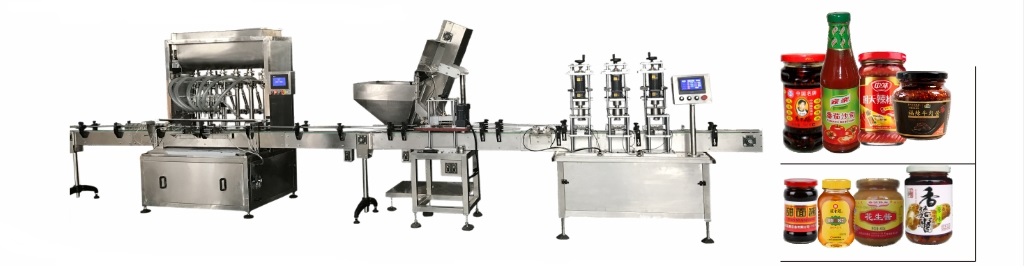 全自动酱料、蜂蜜灌装生产线